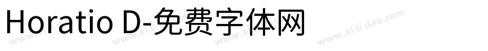 Horatio D字体转换